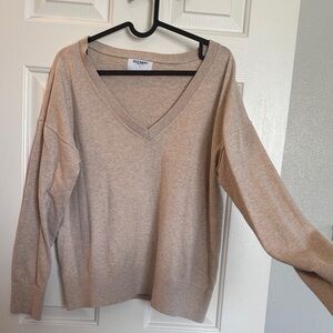 Old Navy Women's V-Neck Oatmeal Sweater